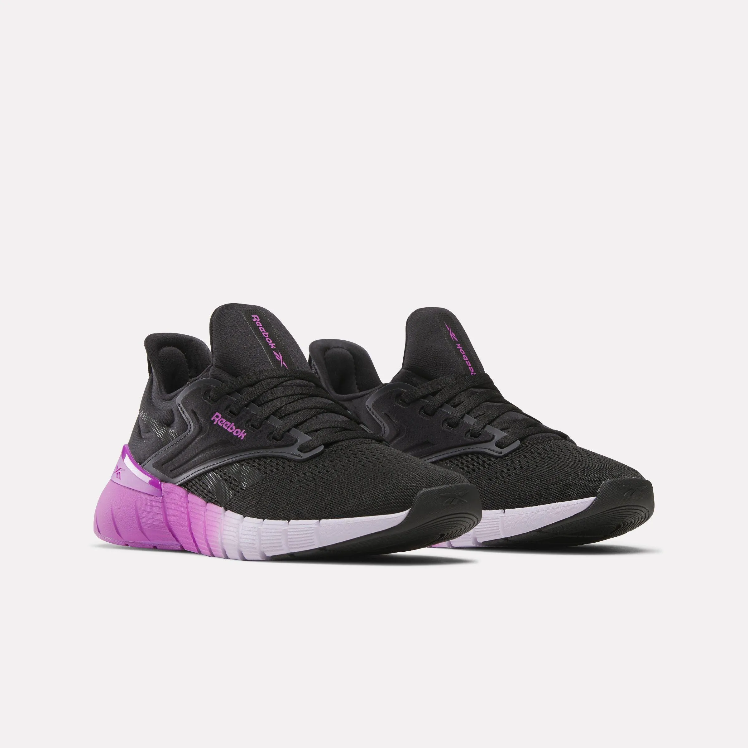 Reebok Footwear Women Nano Gym Shoes BLACK/PURPLE RAVE/DIGITAL GLEA