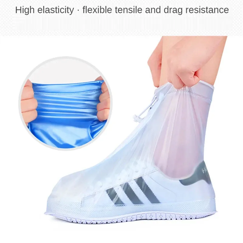 Reusable Silicone Waterproof Rain Shoe Cover Protector for Rainy Days