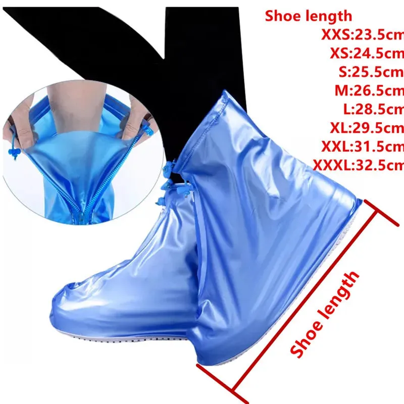 Reusable Silicone Waterproof Rain Shoe Cover Protector for Rainy Days