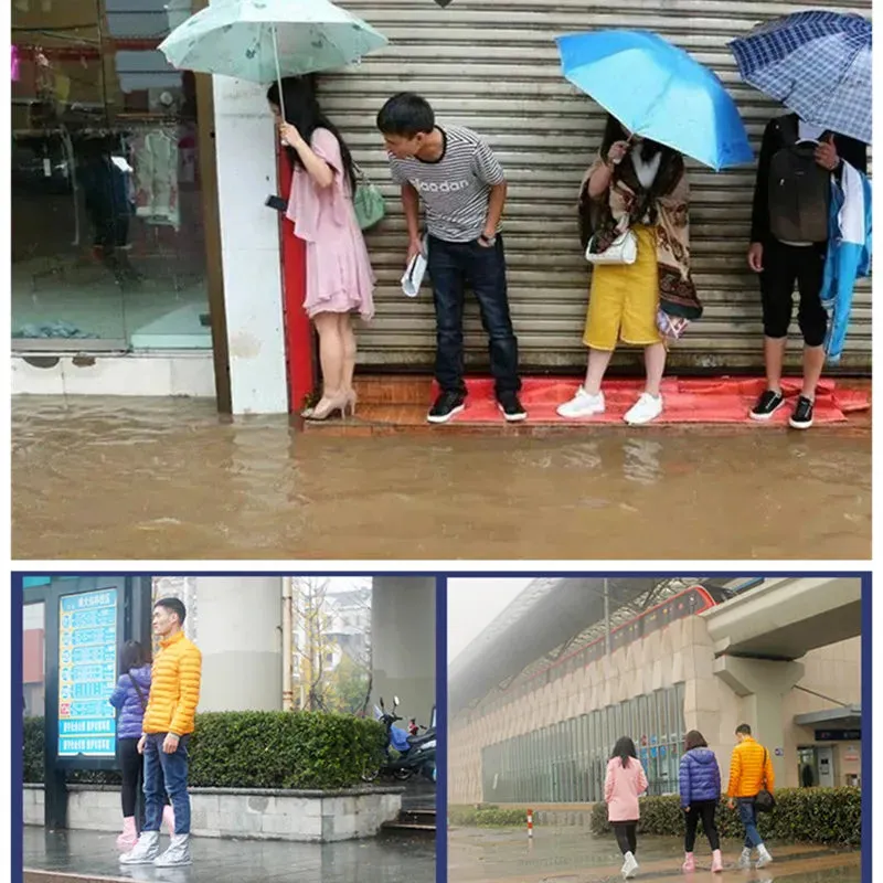 Reusable Silicone Waterproof Rain Shoe Cover Protector for Rainy Days