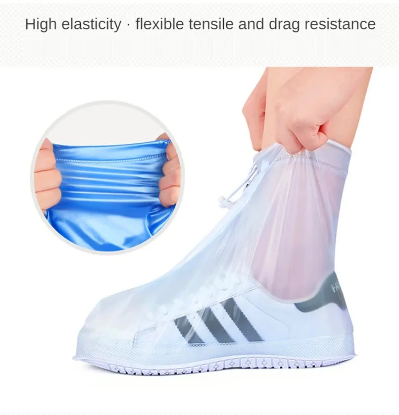 Reusable Silicone Waterproof Rain Shoe Cover Protector for Rainy Days