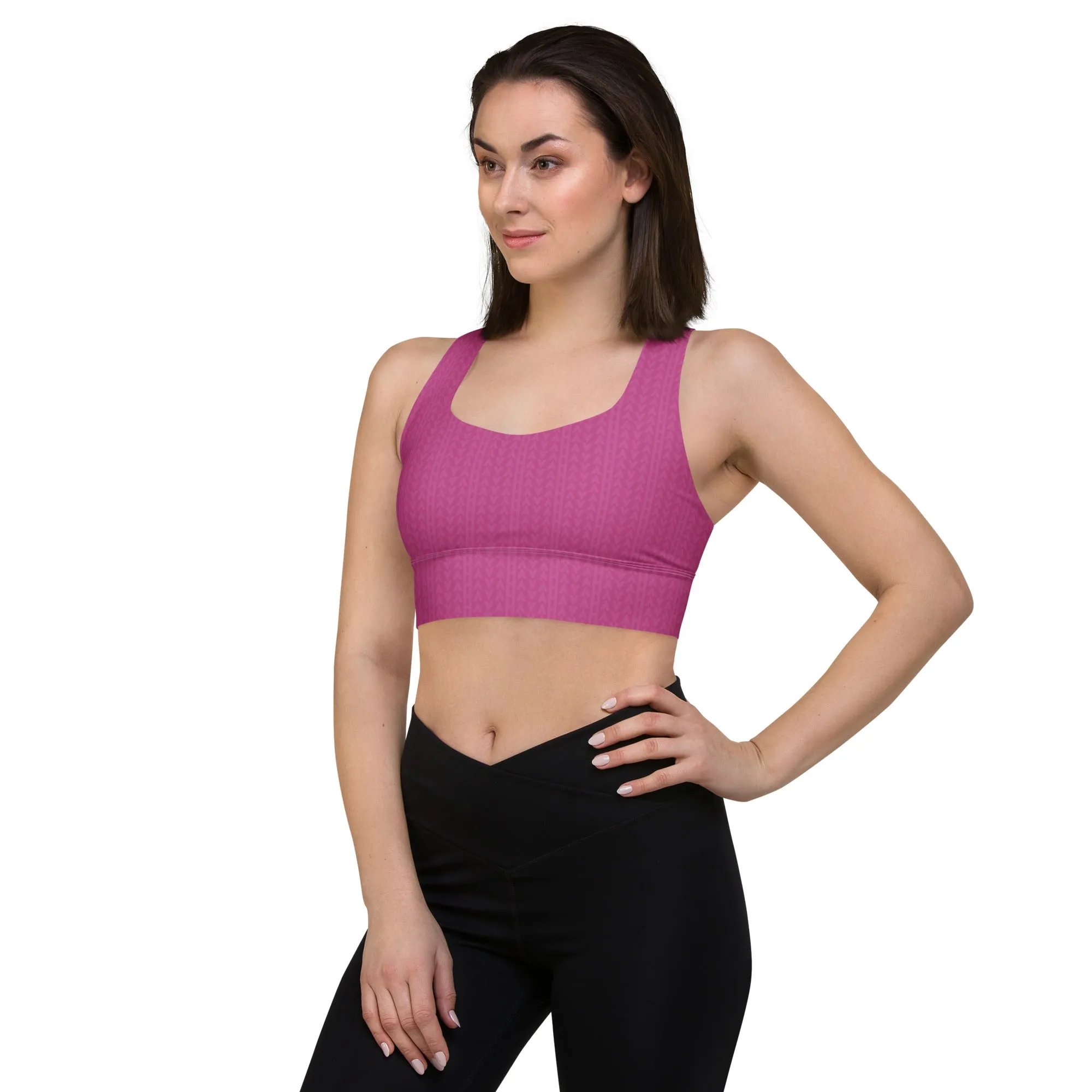 Rose Zing Longline Sports Bra