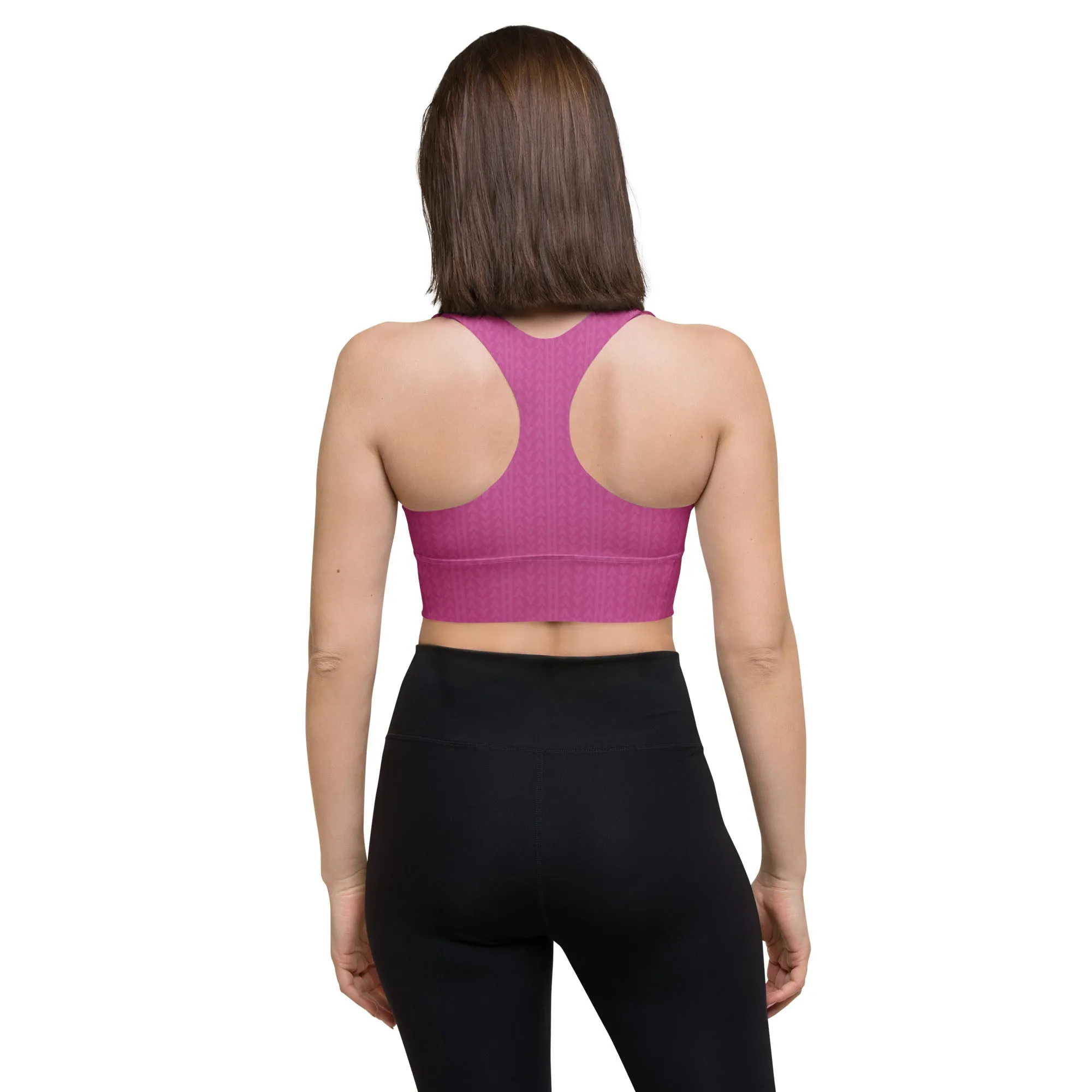 Rose Zing Longline Sports Bra