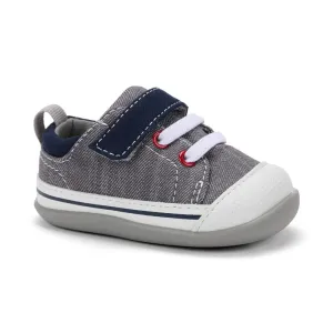 See Kai Run First Walker Shoes Stevie - Gray Denim