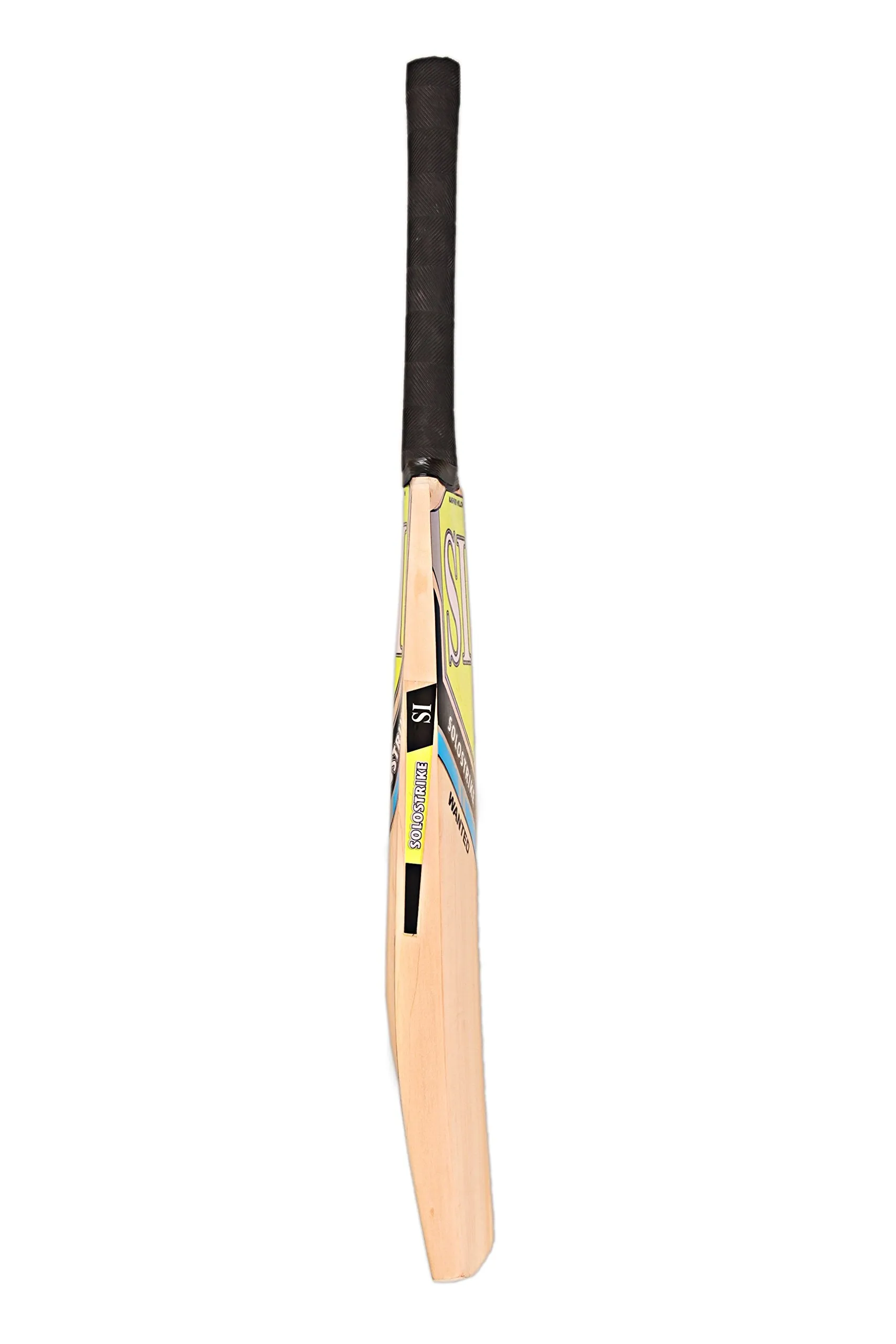 SI Wanted Kashmir Willow Cricket Bat, Men's Short Handle (Fluorescent)