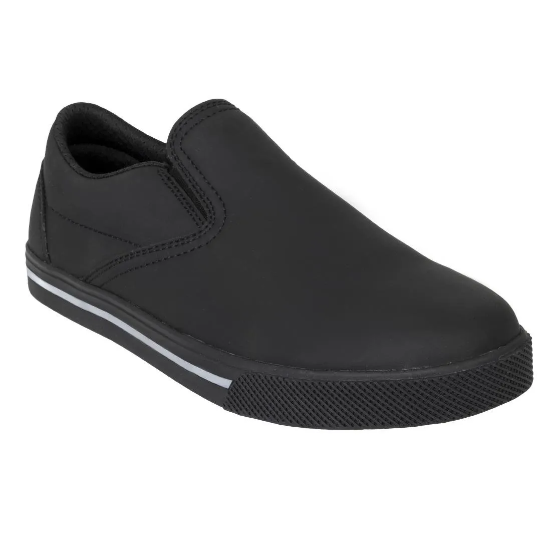 Slipbuster Microfibre Slip-on Shoe Matte Black 45 - BA062-45