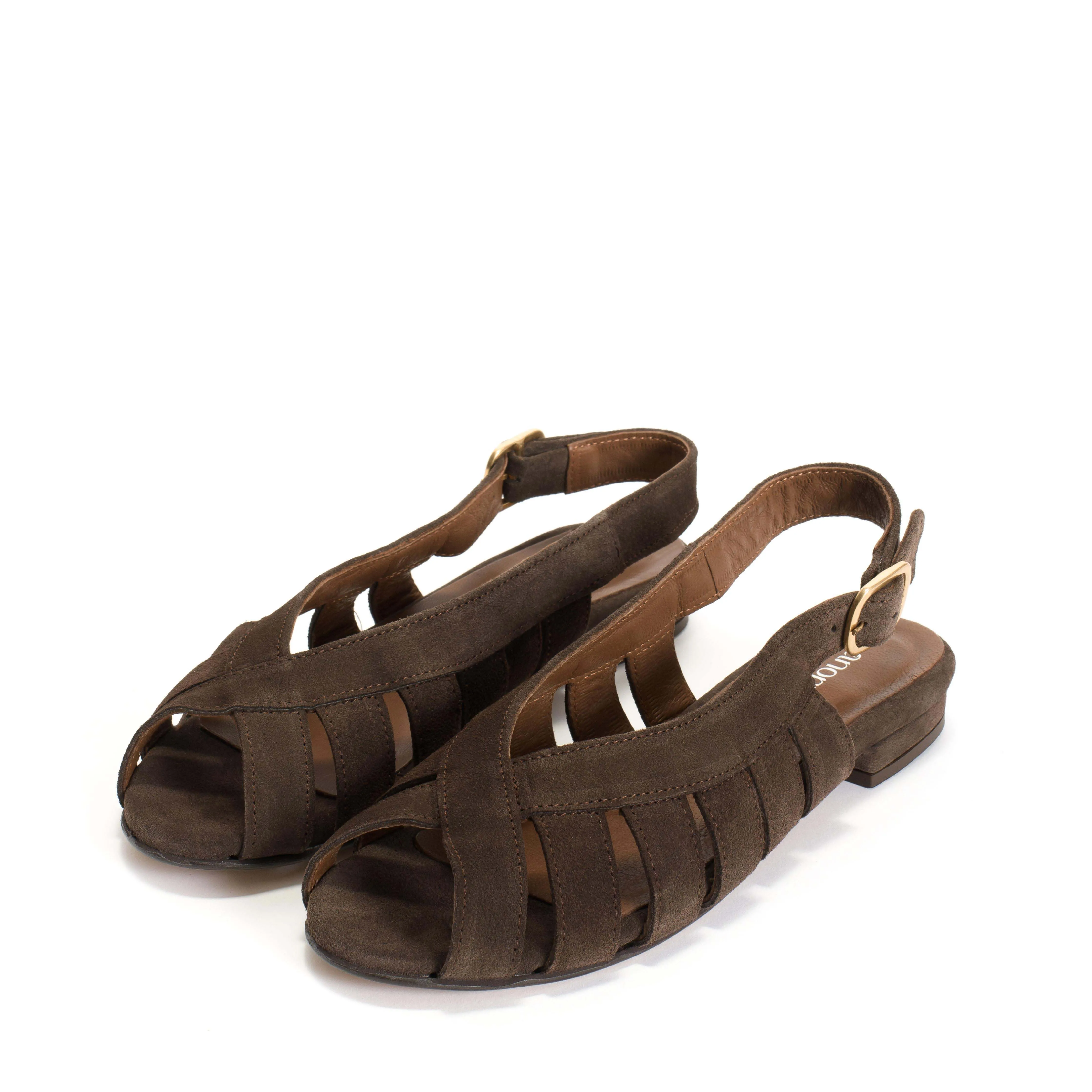 Sophie 20 Calf suede Coffee brown