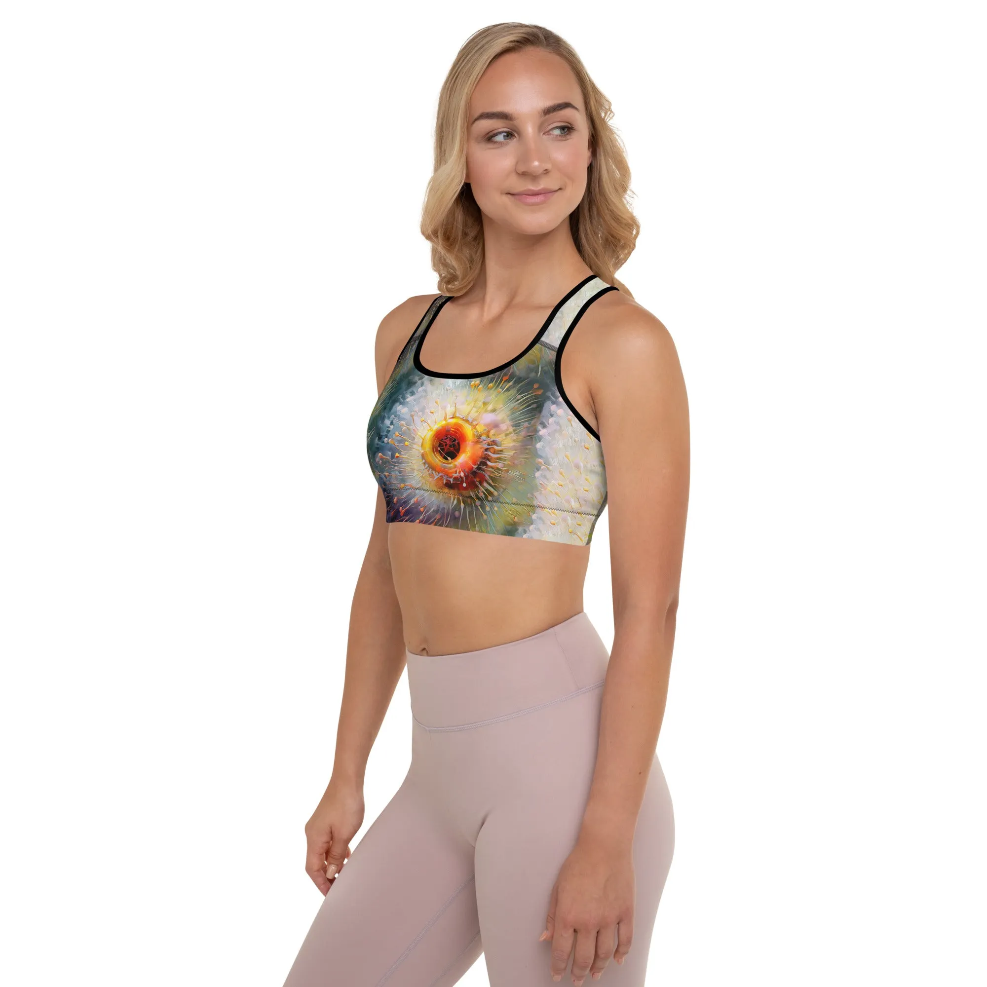 Sports Bra Microscopic Sunflower