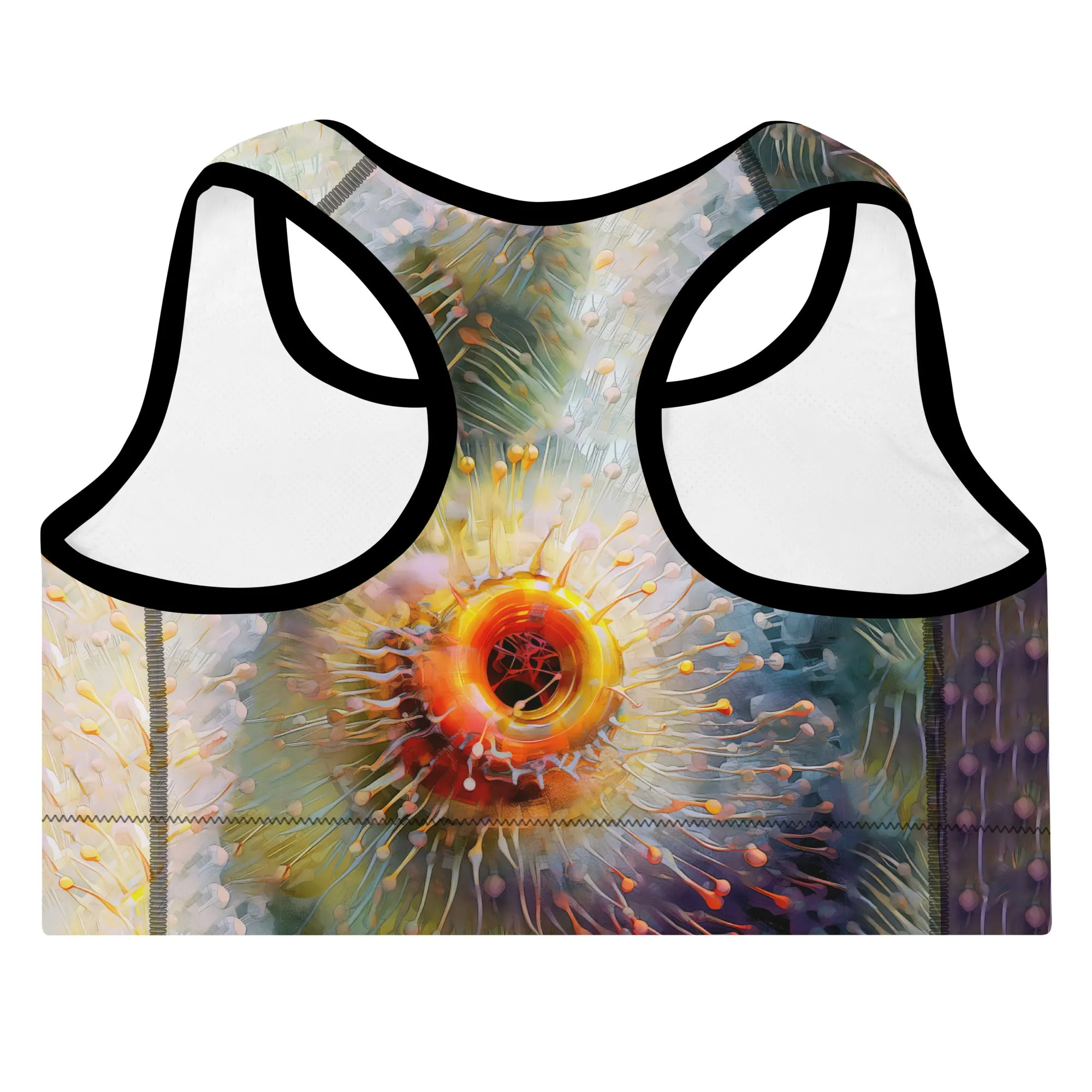 Sports Bra Microscopic Sunflower