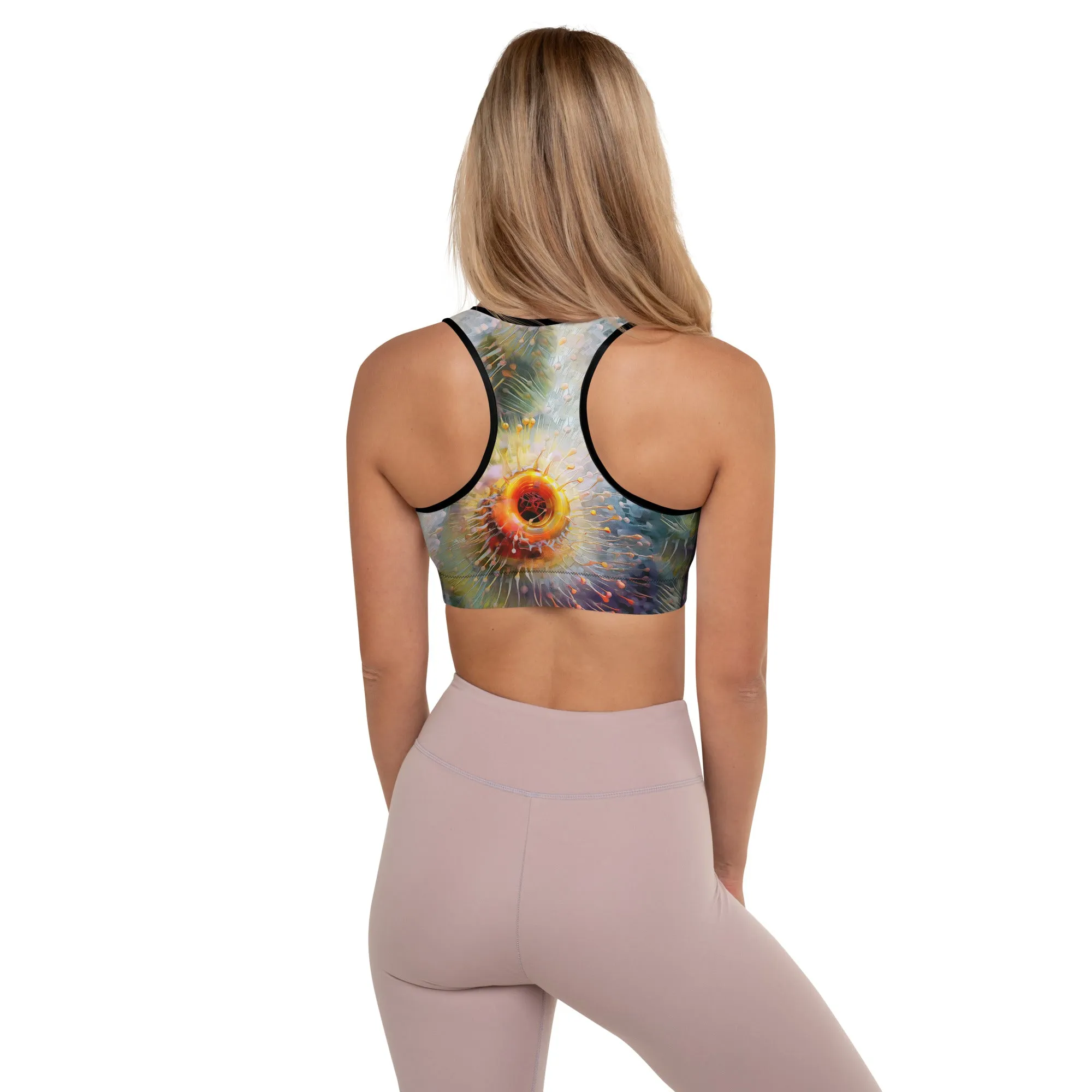 Sports Bra Microscopic Sunflower