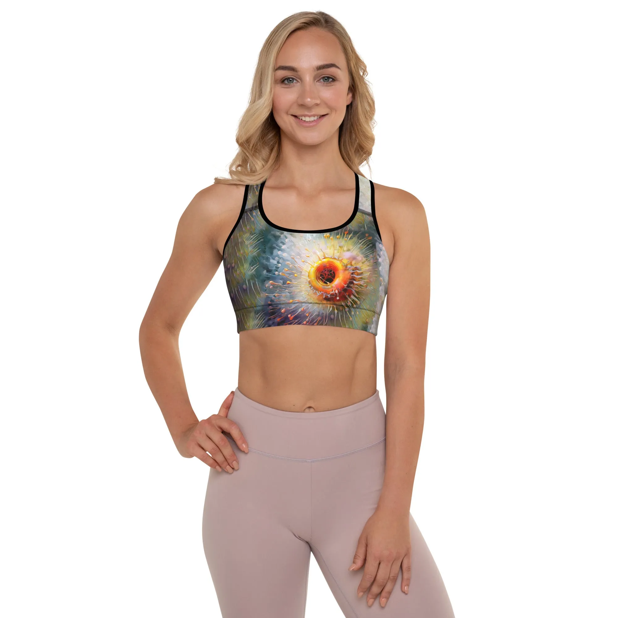 Sports Bra Microscopic Sunflower