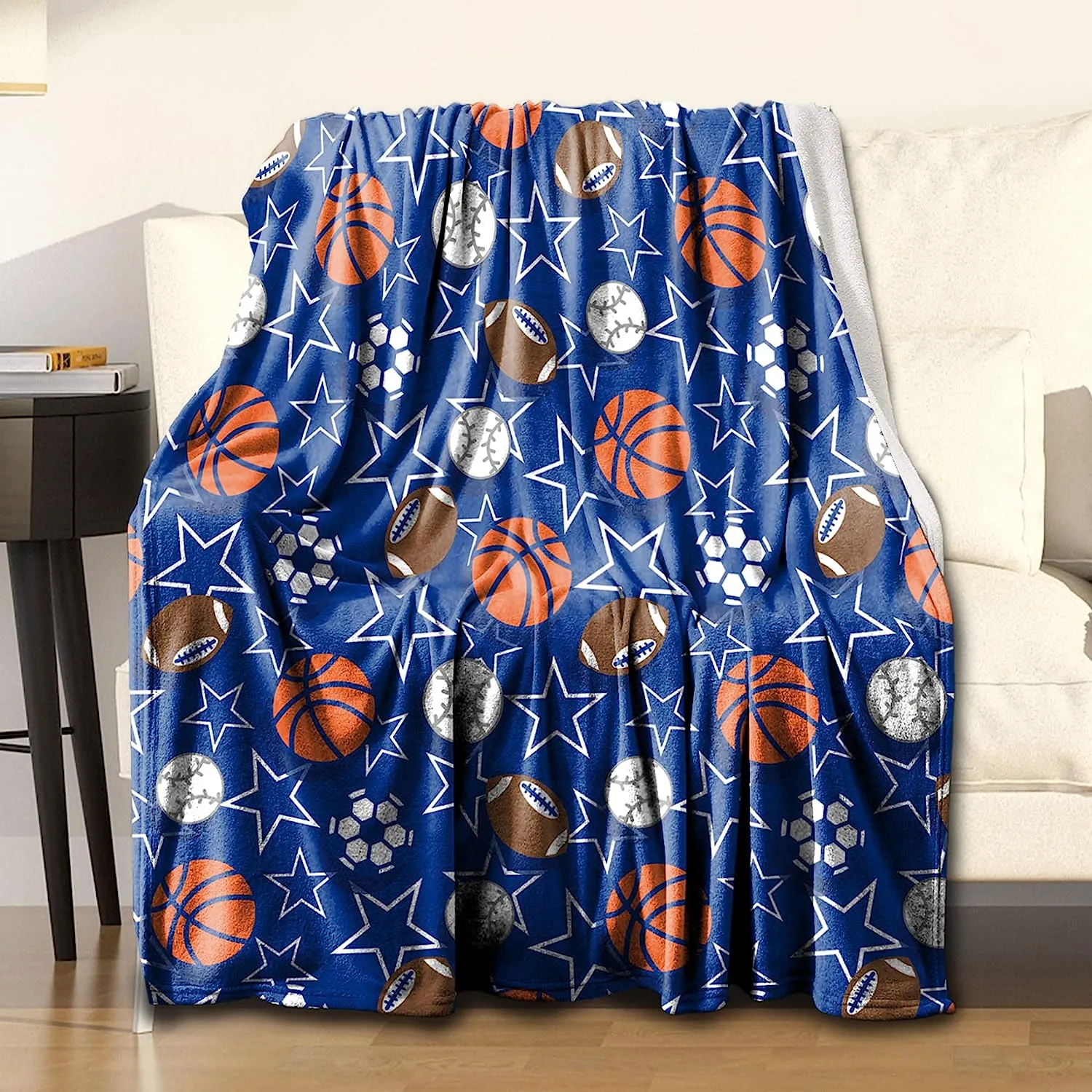 Sports Throw Blanket - Soft Lightweight Fleece