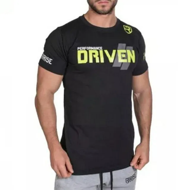 Summer mens Brand clothing Fashion Fitness t Shirt Crossfit Bodybuilding Muscle male Short sleeve Slim Cotton Tee tops apparel