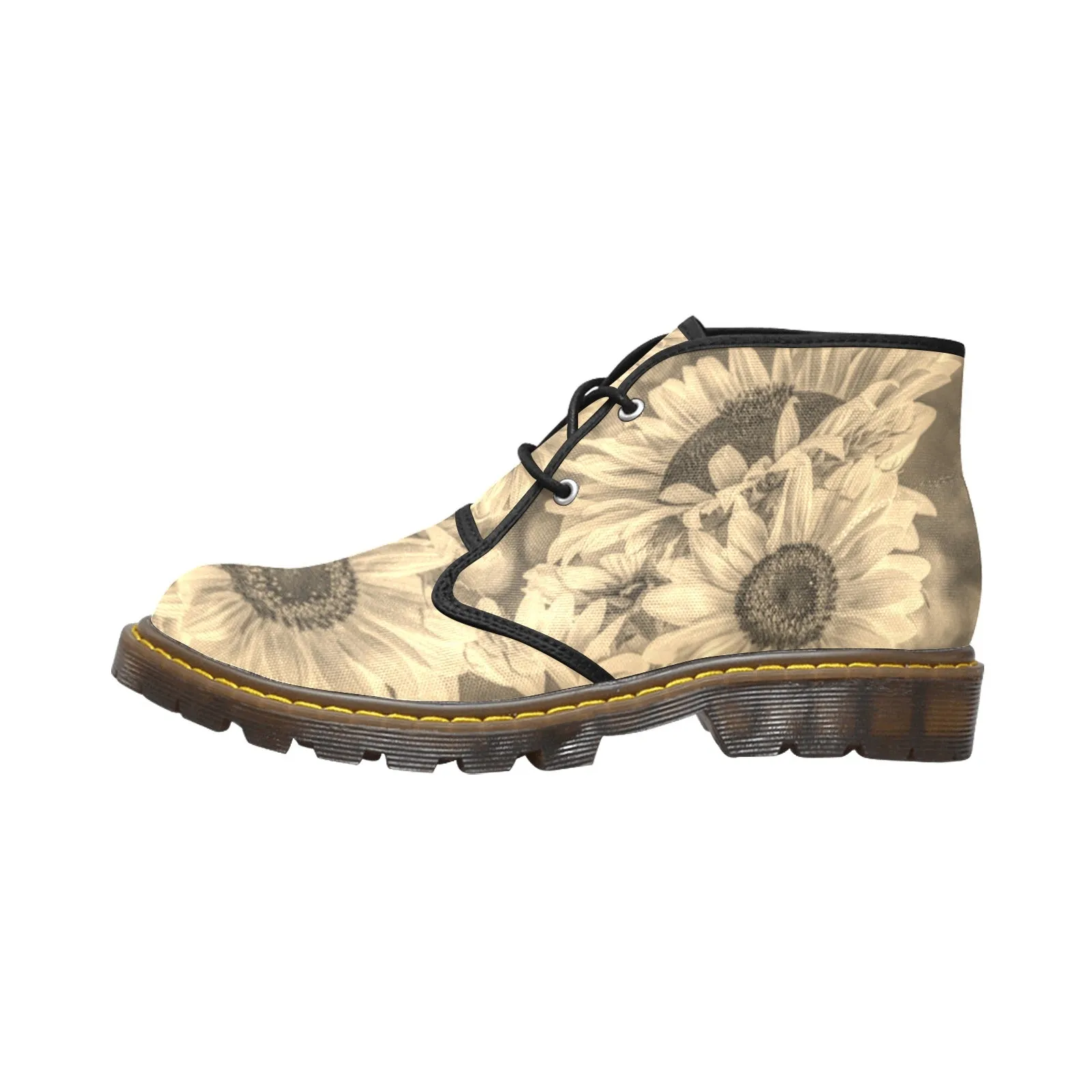 Sunflower dreamy bronze Women's Canvas Chukka Boots