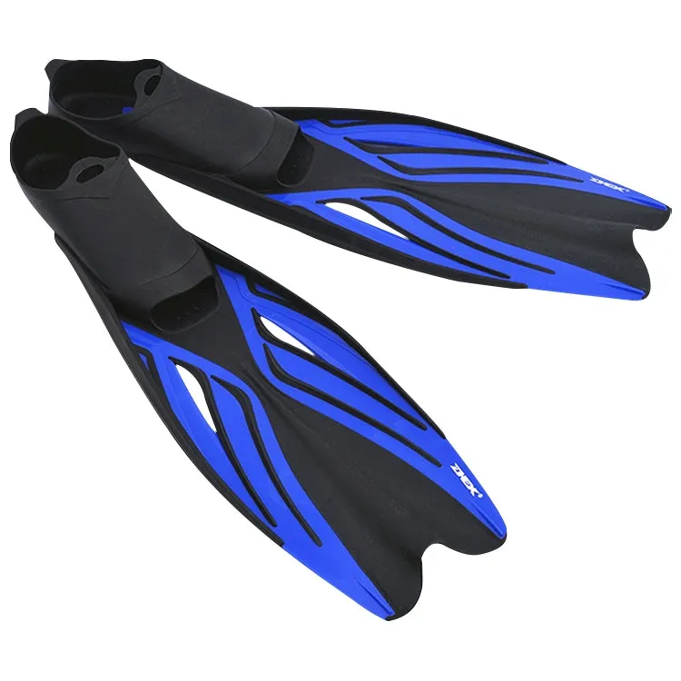 Swimming Free Diving Fins Silicone Flippers Diving Equipment, Size:XL（45-46）(Royal Blue)