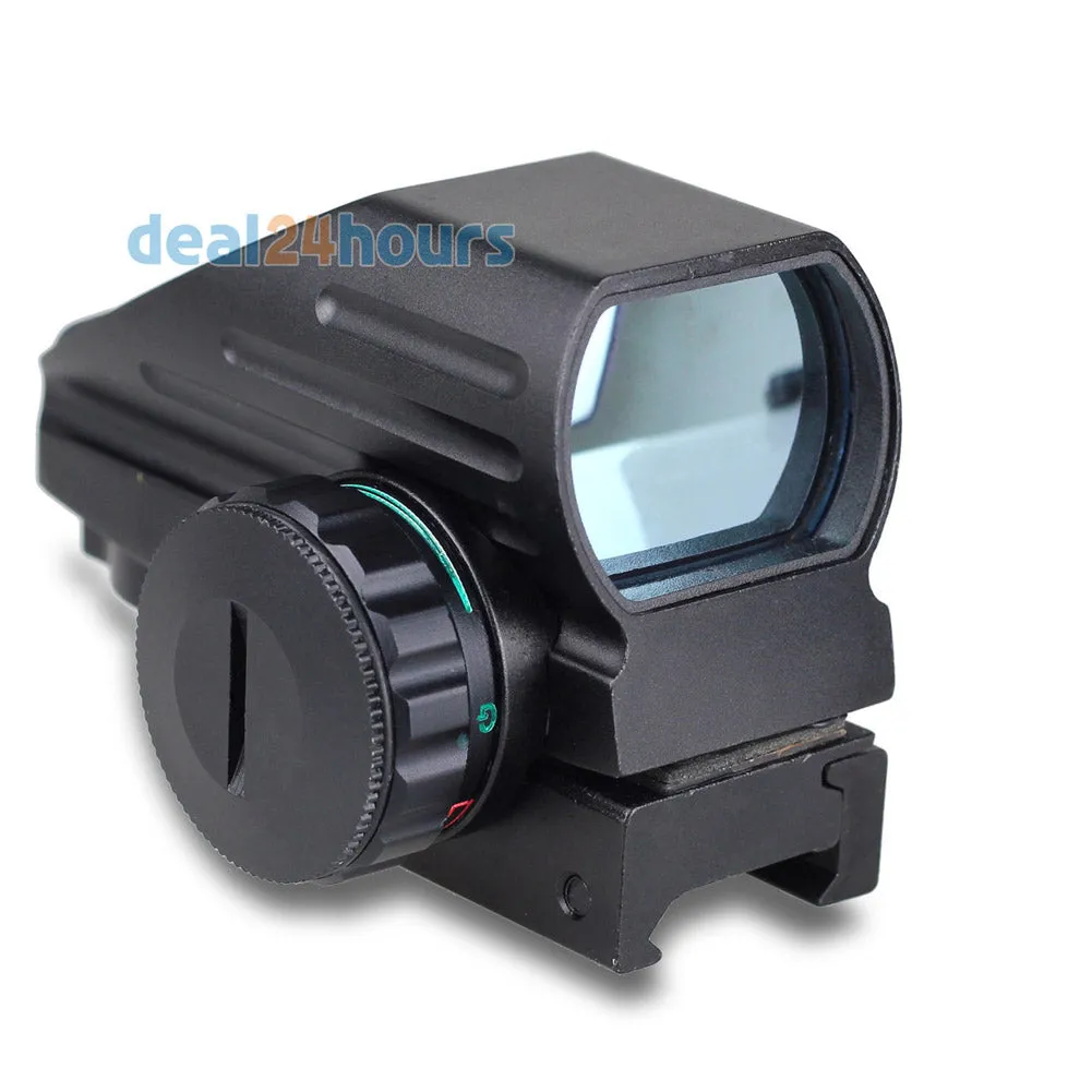 Tactical Reflex Red/Green Laser 4 Reticle Holographic Projected Dot Sight Scope Airgun Rifle sight Hunting Rail Mount 20mm