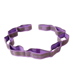 TF-YJD2 Yoga Elastic Band Fitness Resistance Stretch Band 9-Stage Yoga Training Band(Purple)