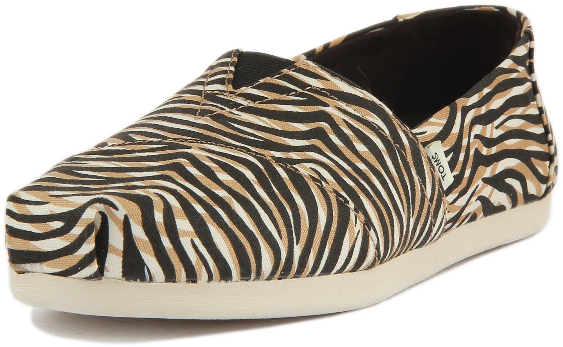 Toms Alpargata Shoes In Zebra For Women