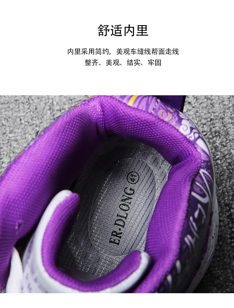 Unisex basketball shoes men's sports shoes women's breathable cushioning non-slip wear-resistant gym training sports Sneakers