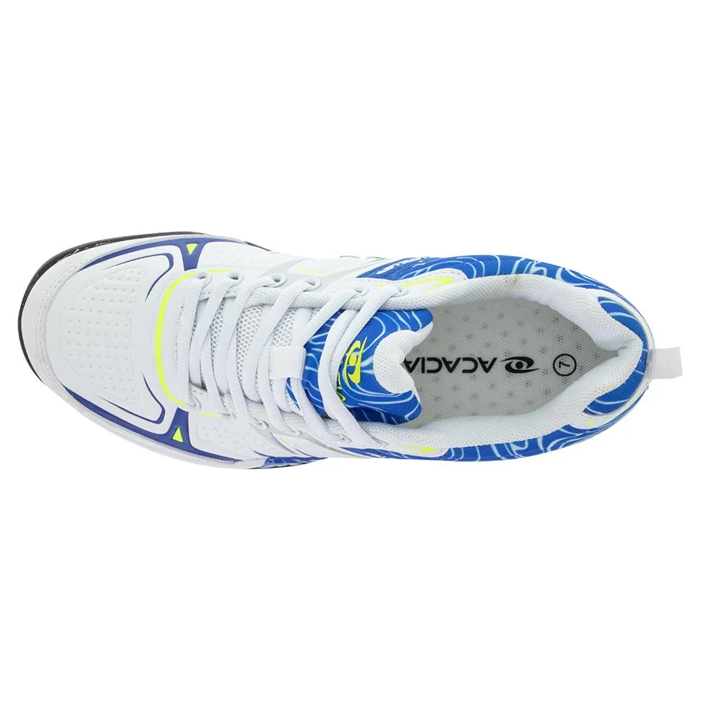 Unisex Dinkshot Pickleball Shoes White and Royal