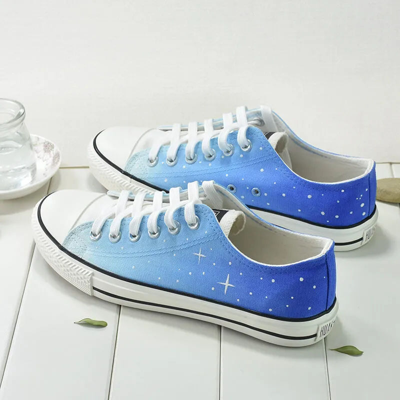 Uniwim Blue Galaxy Hand-painted Shoes SE21802