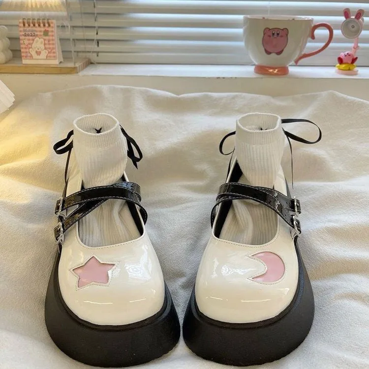 Uniwim Gift Star & Moon Platform Sandals