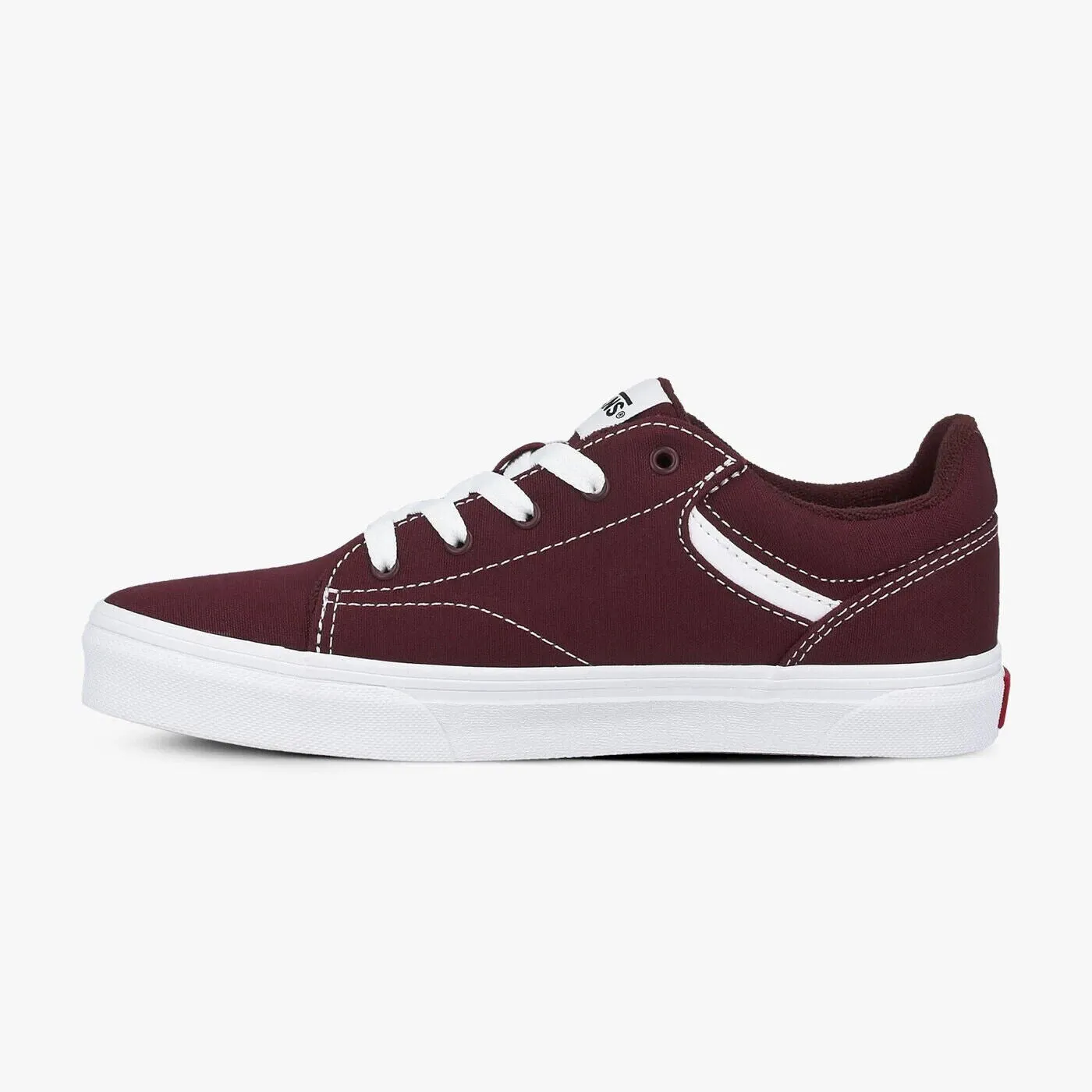 Vans Seldan Canvas VN0A4U258J71 Youth Burgundy/White Sneaker Skate Shoes B888