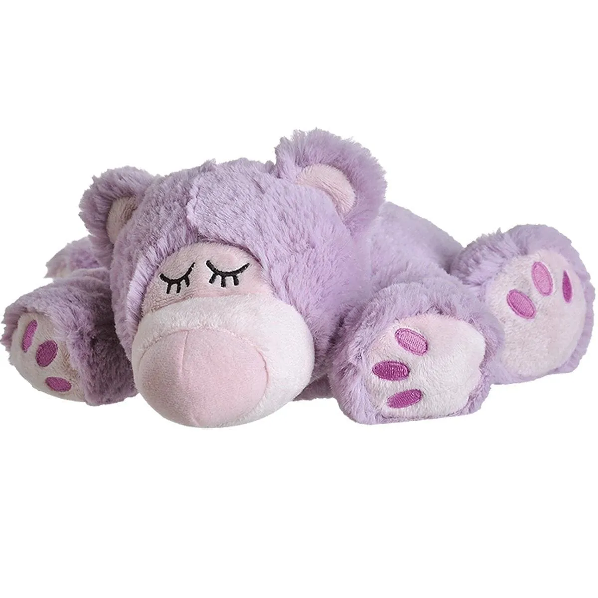 WARMIES Beddy Bear sleepy bear purple remove soft toy, toys