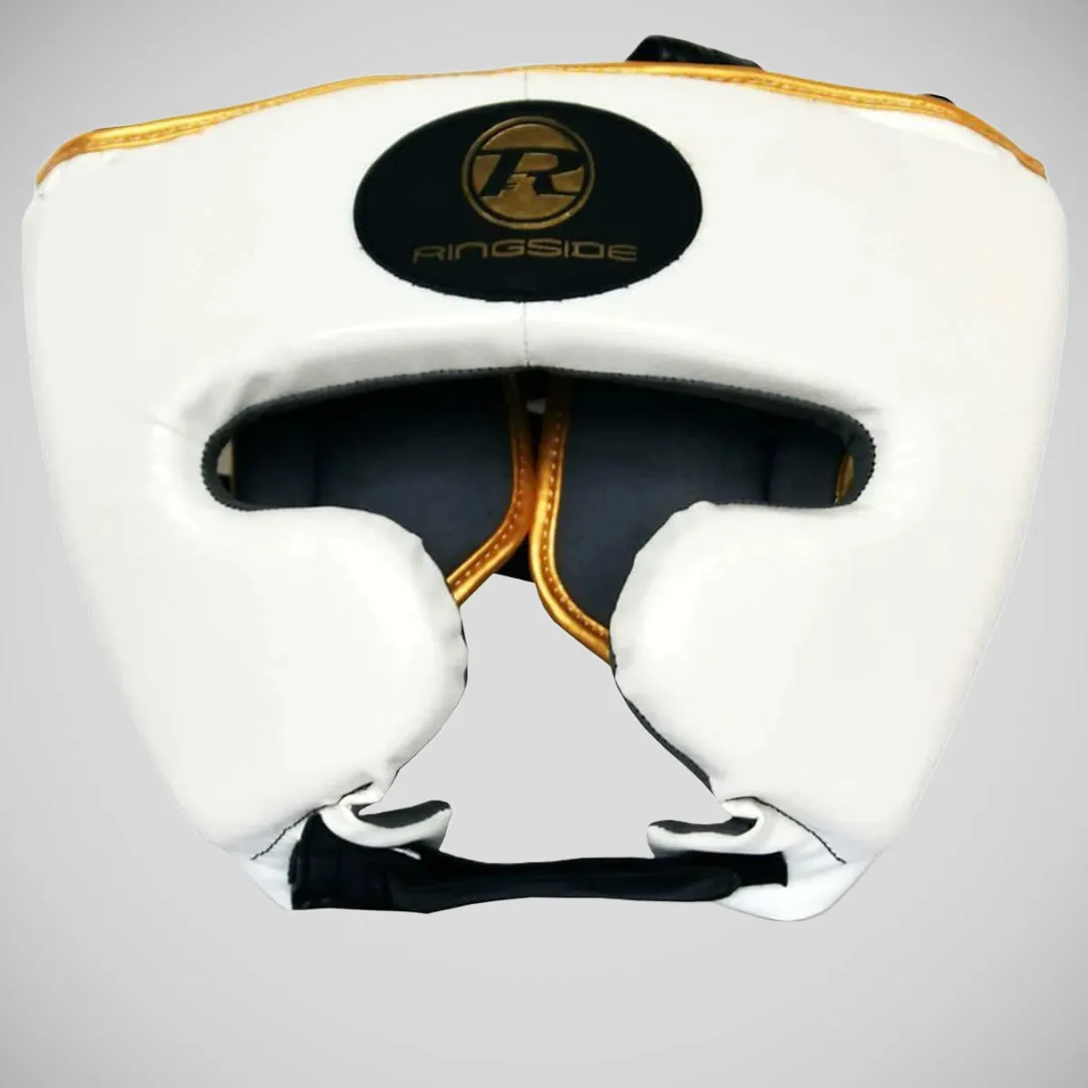 White/Gold Ringside Pro Fitness Head Guard