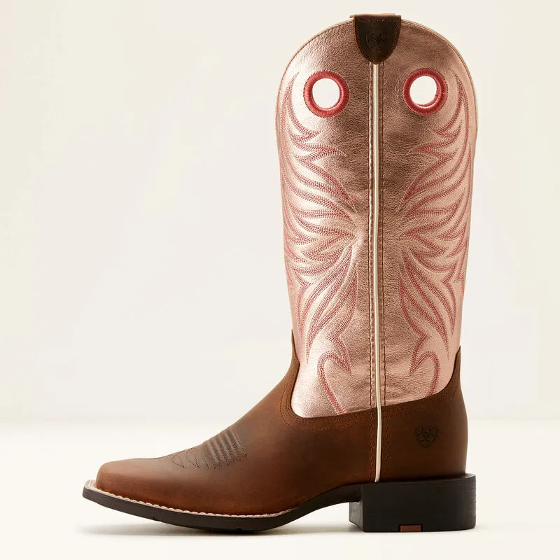 Women's Ariat Round Up Brown Ryder Boot