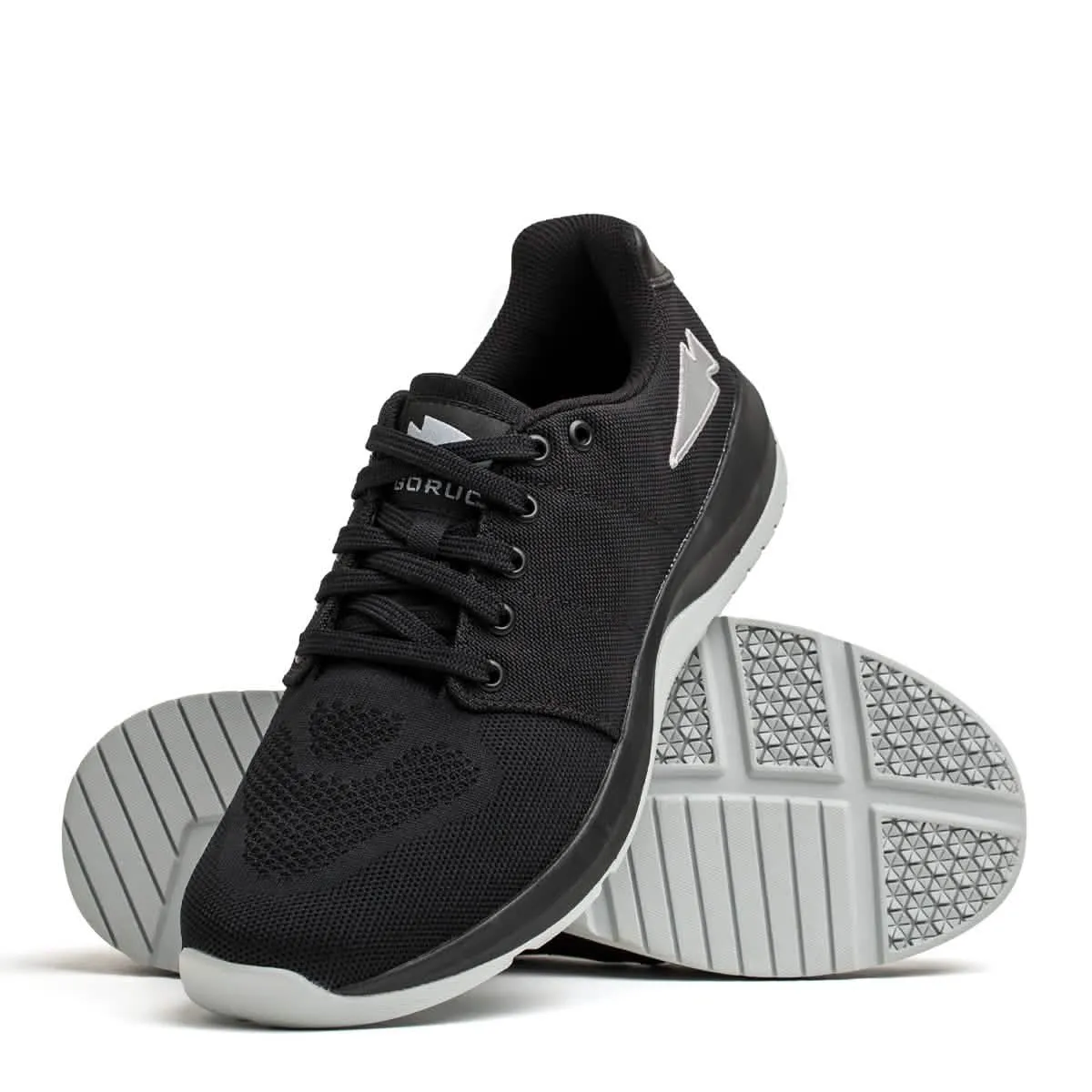 Women's Ballistic Trainers - Black   Glacier Grey W / Silver Reflective Spearhead