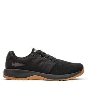 Women's Ballistic Trainers - Black   Gum w/ Black Reflective Spearhead