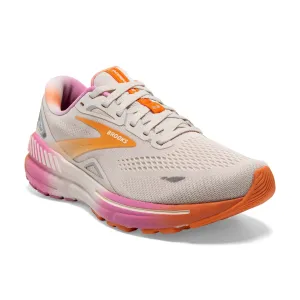 Women's Brooks Adrenaline GTS 23 Color: White Sand/Sunset/Fuchsia