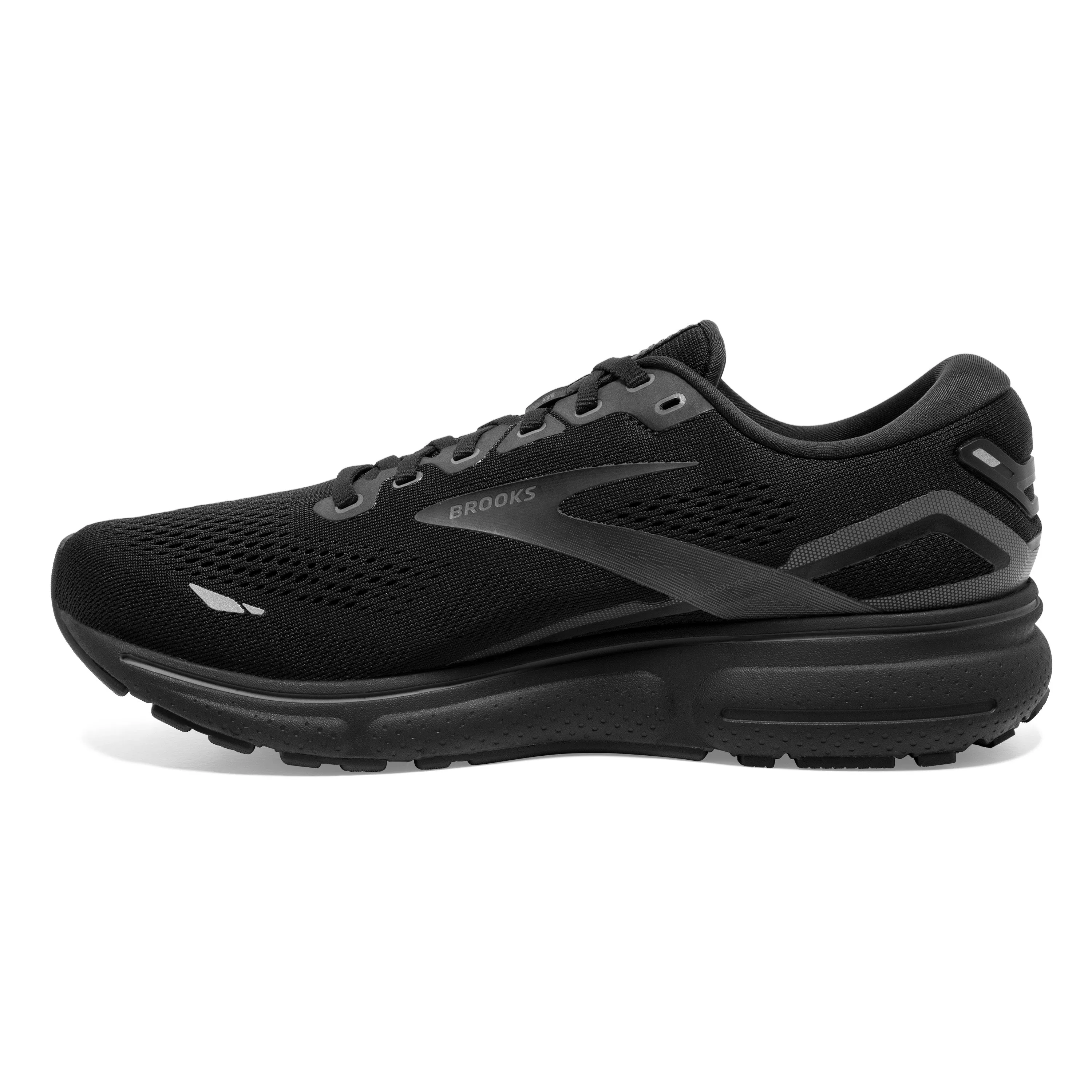 Women's Brooks Ghost 15 1203801D020 Color:  Black/Black/Ebony (WIDE WIDTH)