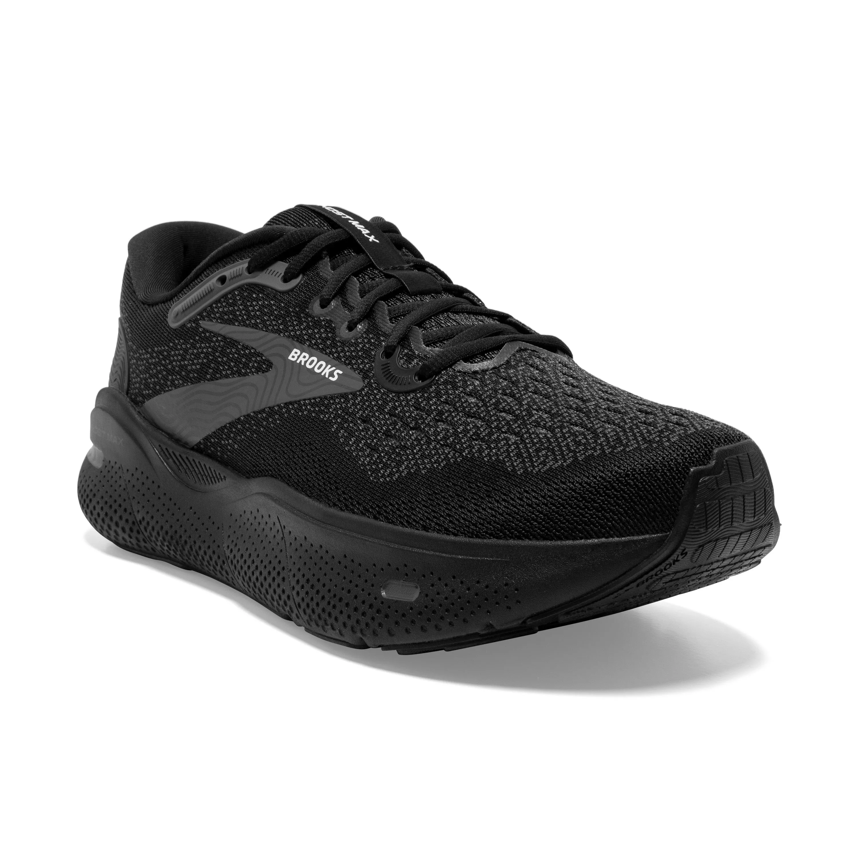 Women's Brooks Ghost Max Color: Black/ Black/ Ebony