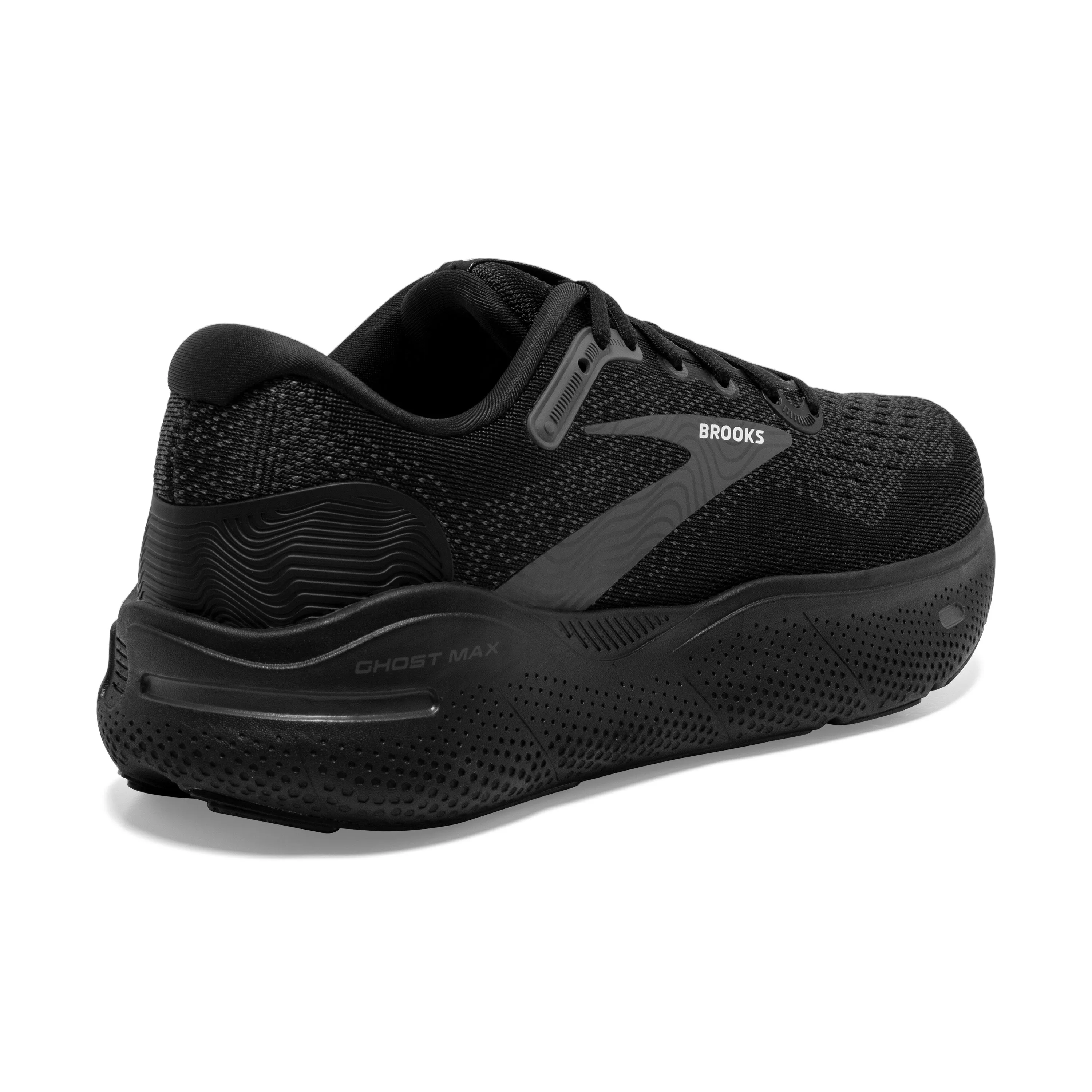 Women's Brooks Ghost Max Color: Black/ Black/ Ebony