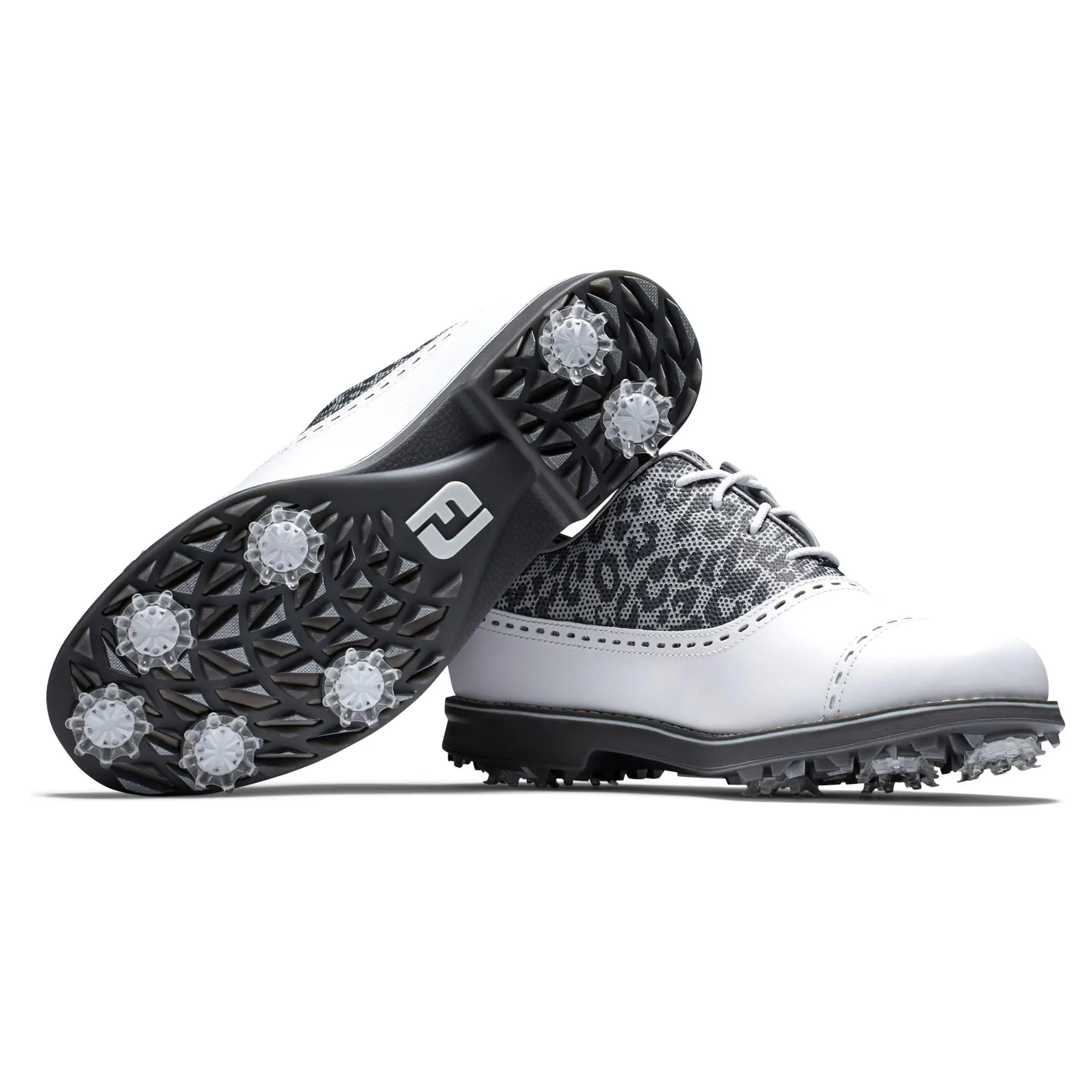 Womens DryJoys Premiere Series Golf Shoe White/Charcoal - AW23