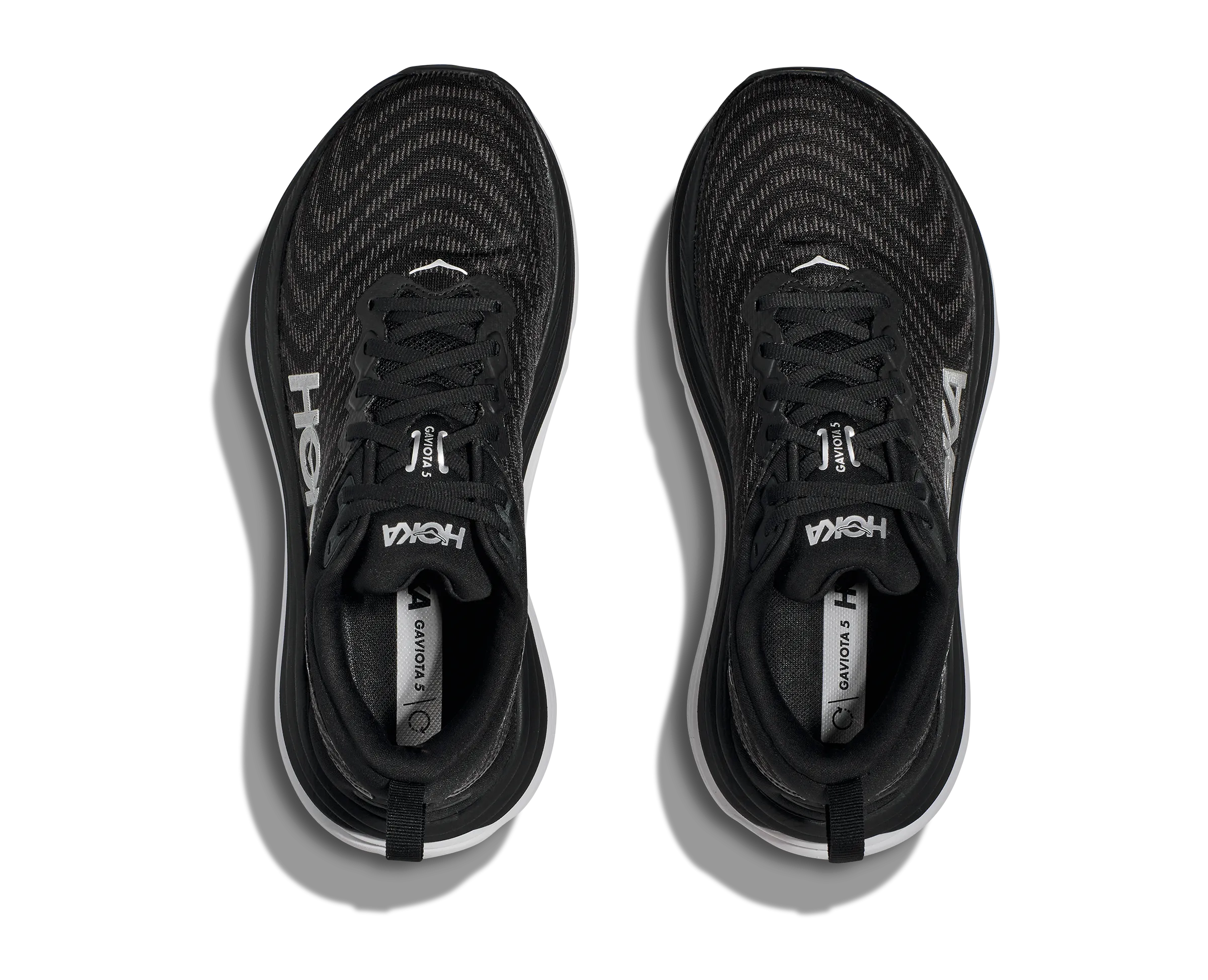 Women's Hoka Gaviota 5 Color: Black / White  (WIDE WIDTH)