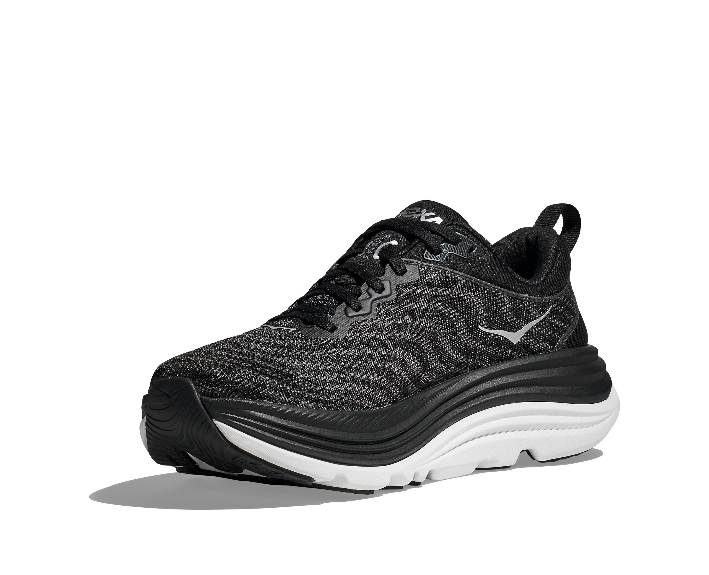 Women's Hoka Gaviota 5 Color: Black / White  (WIDE WIDTH)