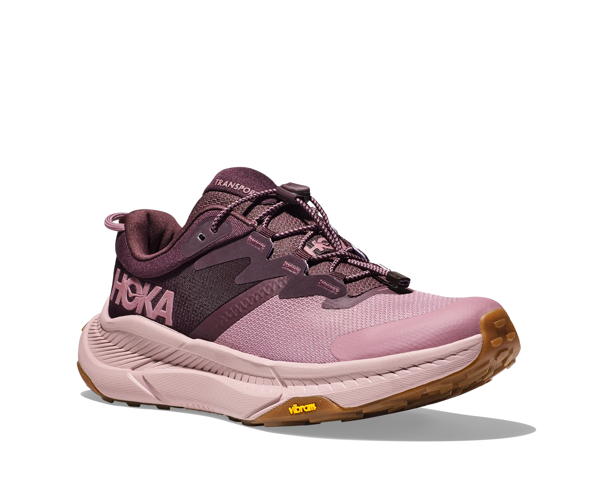 Women's Hoka One One Transport Color: Rasin/Wistful Mauve