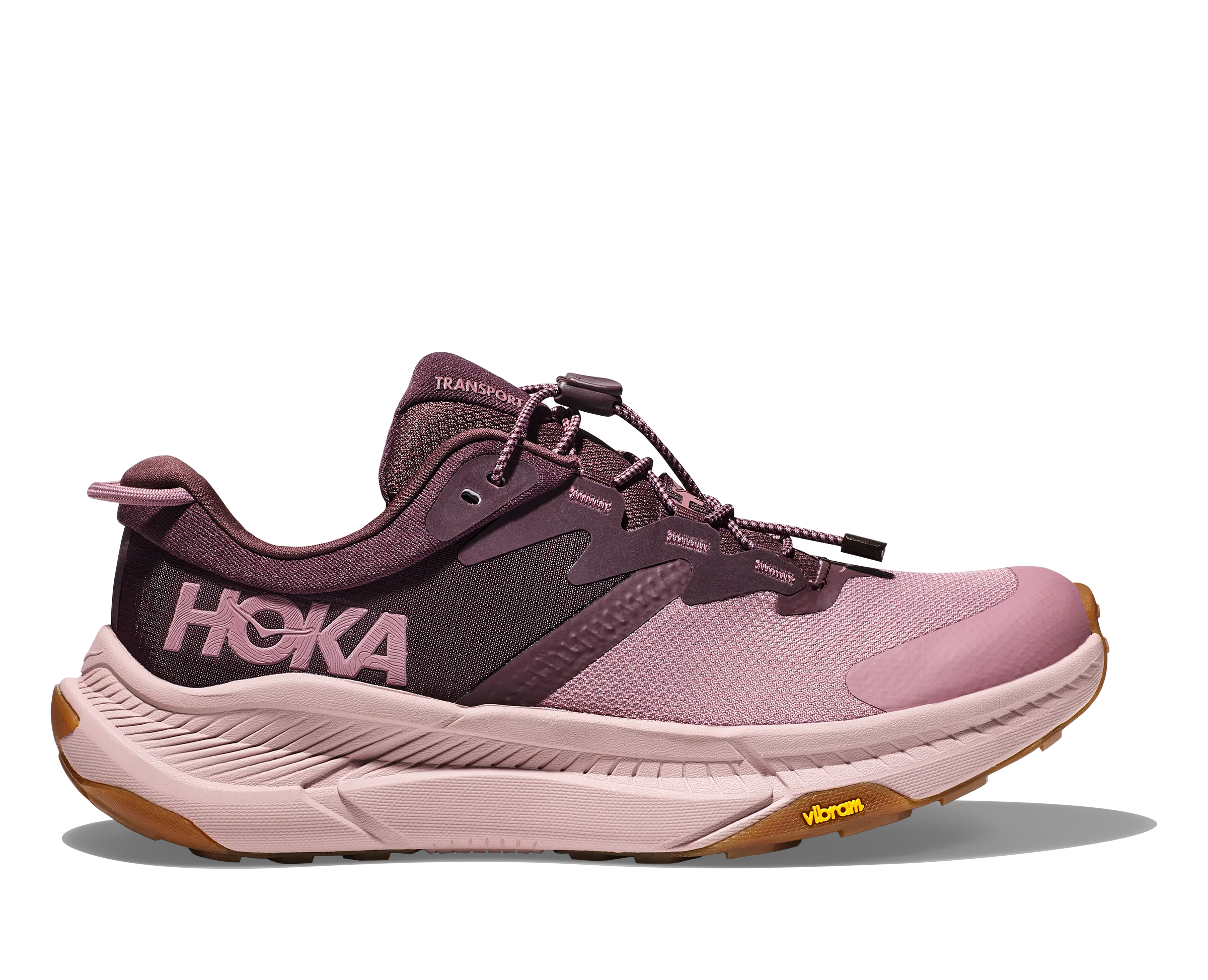 Women's Hoka One One Transport Color: Rasin/Wistful Mauve