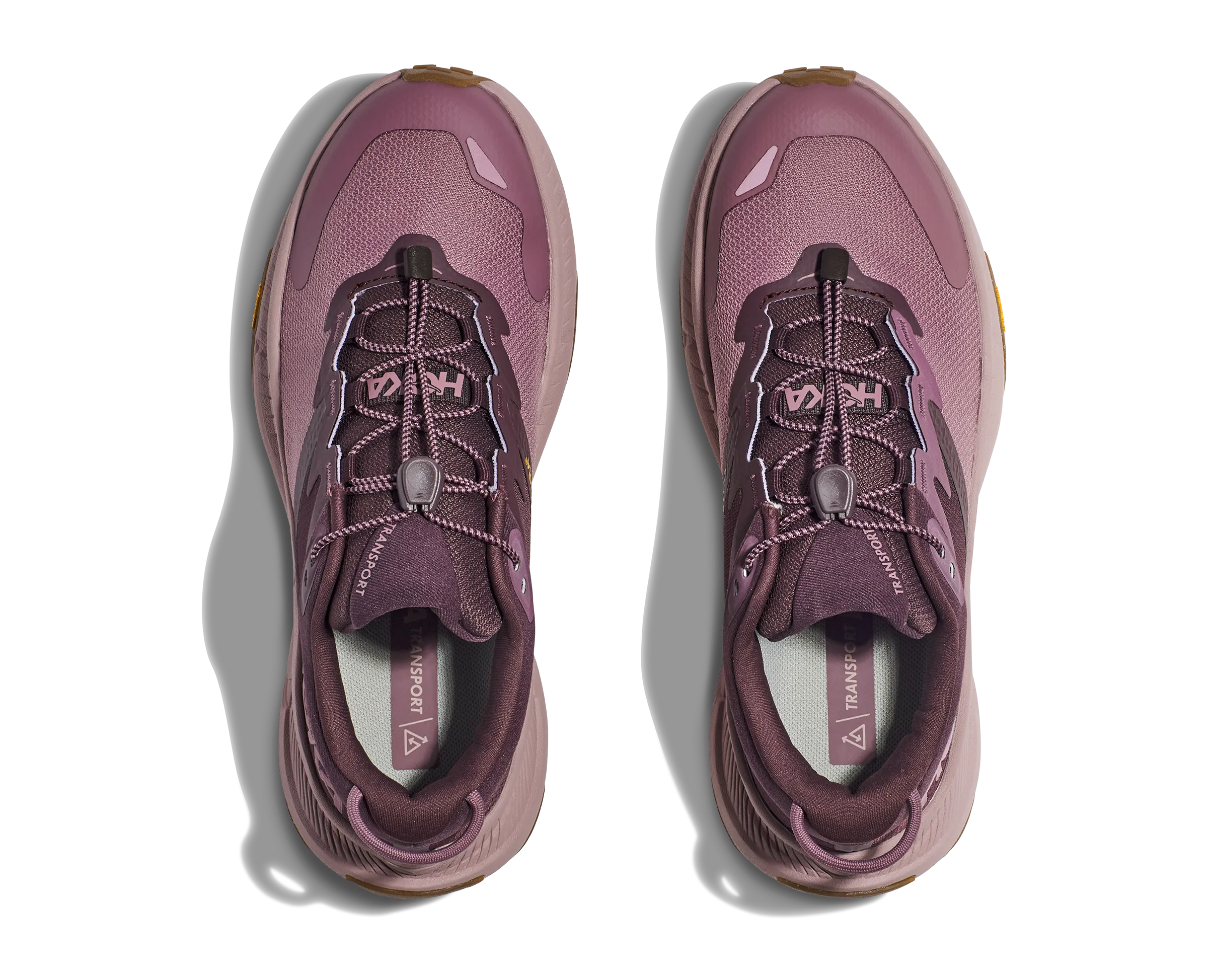 Women's Hoka One One Transport Color: Rasin/Wistful Mauve