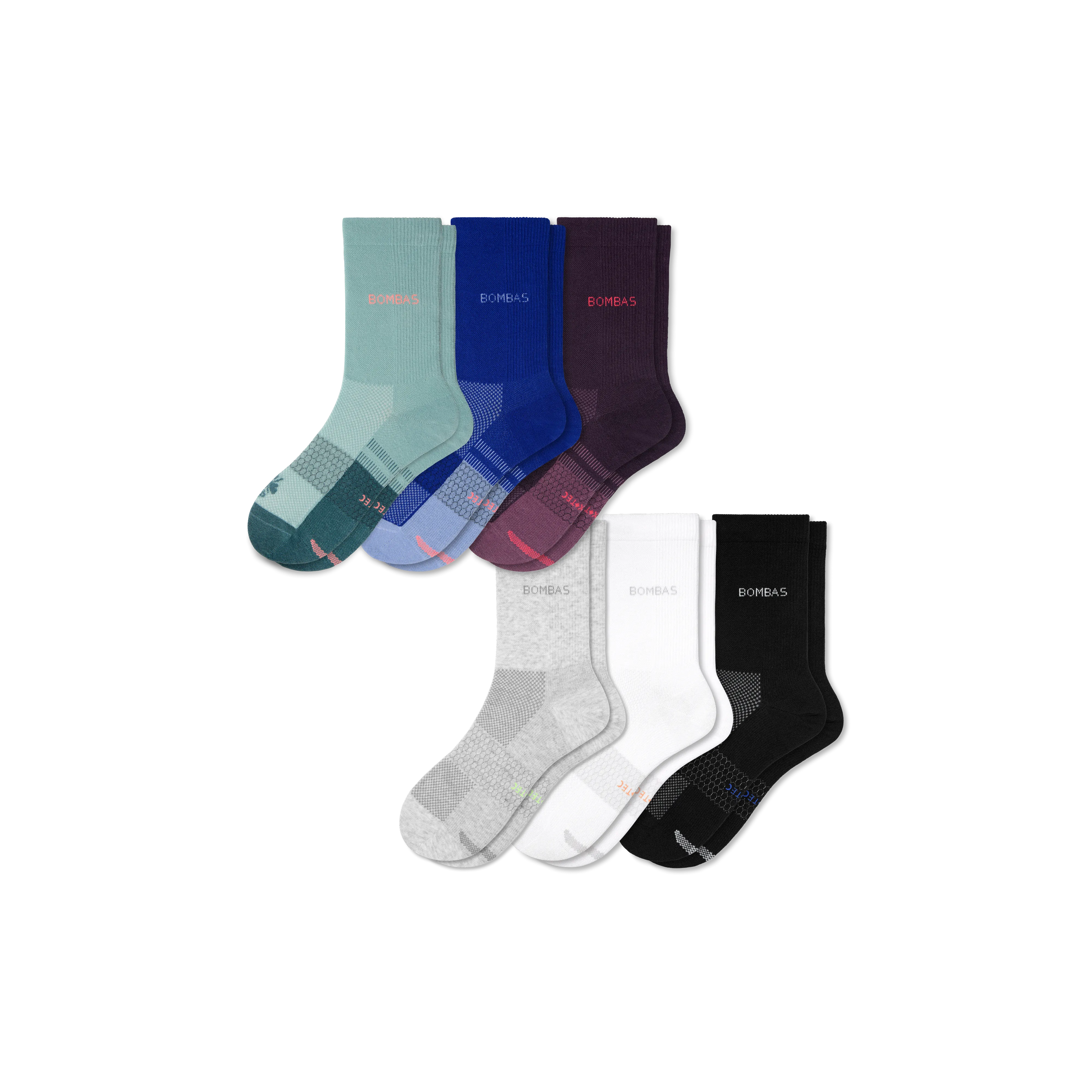 Women's Lightweight Athletic Half Calf Sock 6-Pack