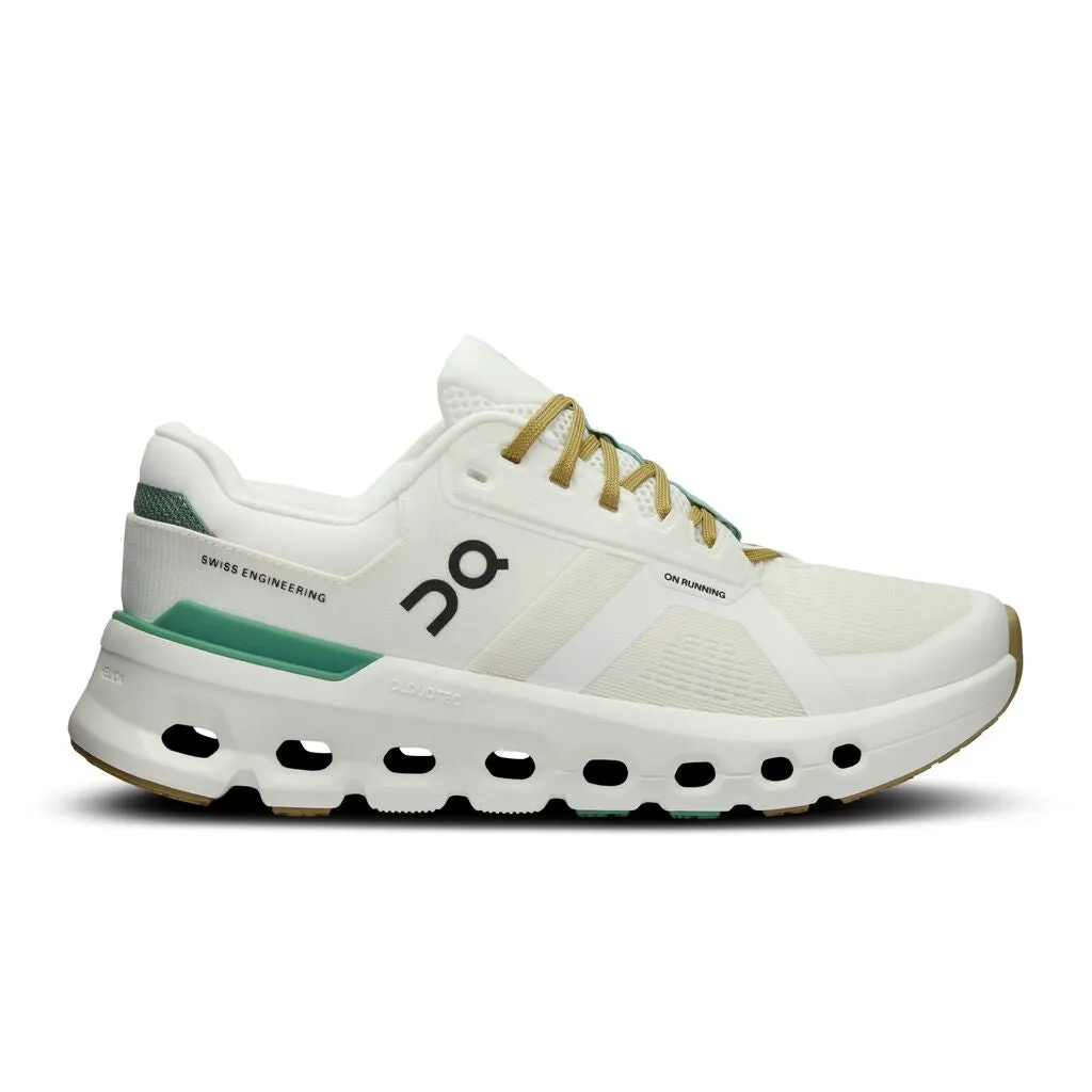 Women's On Cloudrunner 2 Color: Undyed White | Green