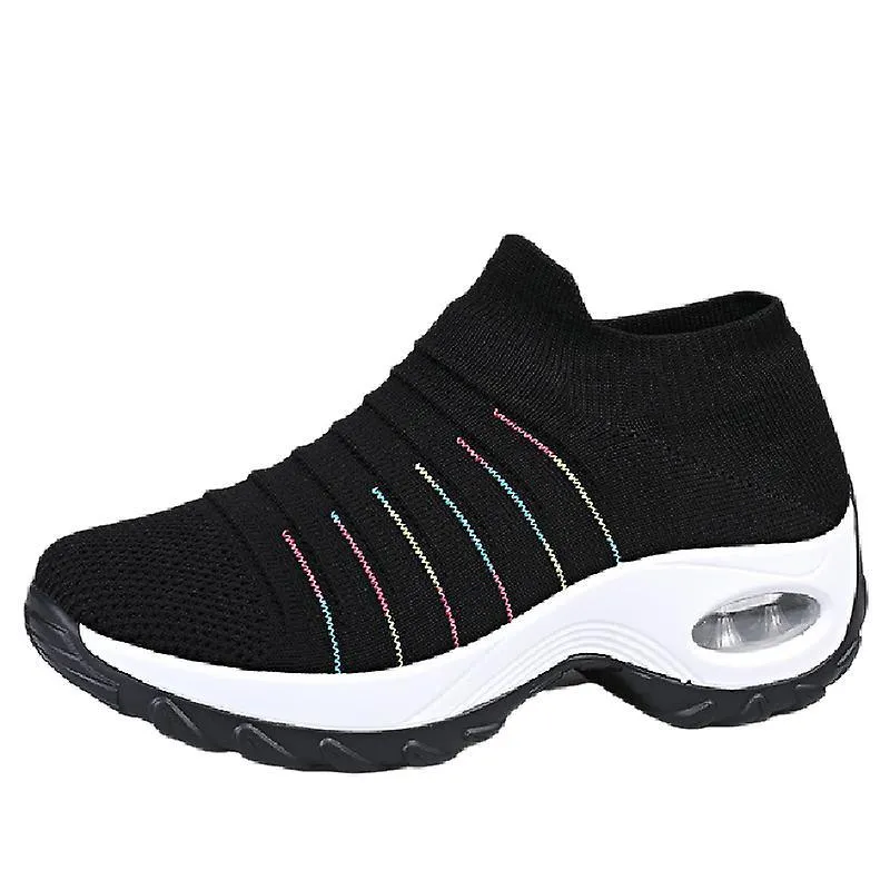 Women's Sock Sneakers Mesh Slip On Air Cushion Walking Shoes