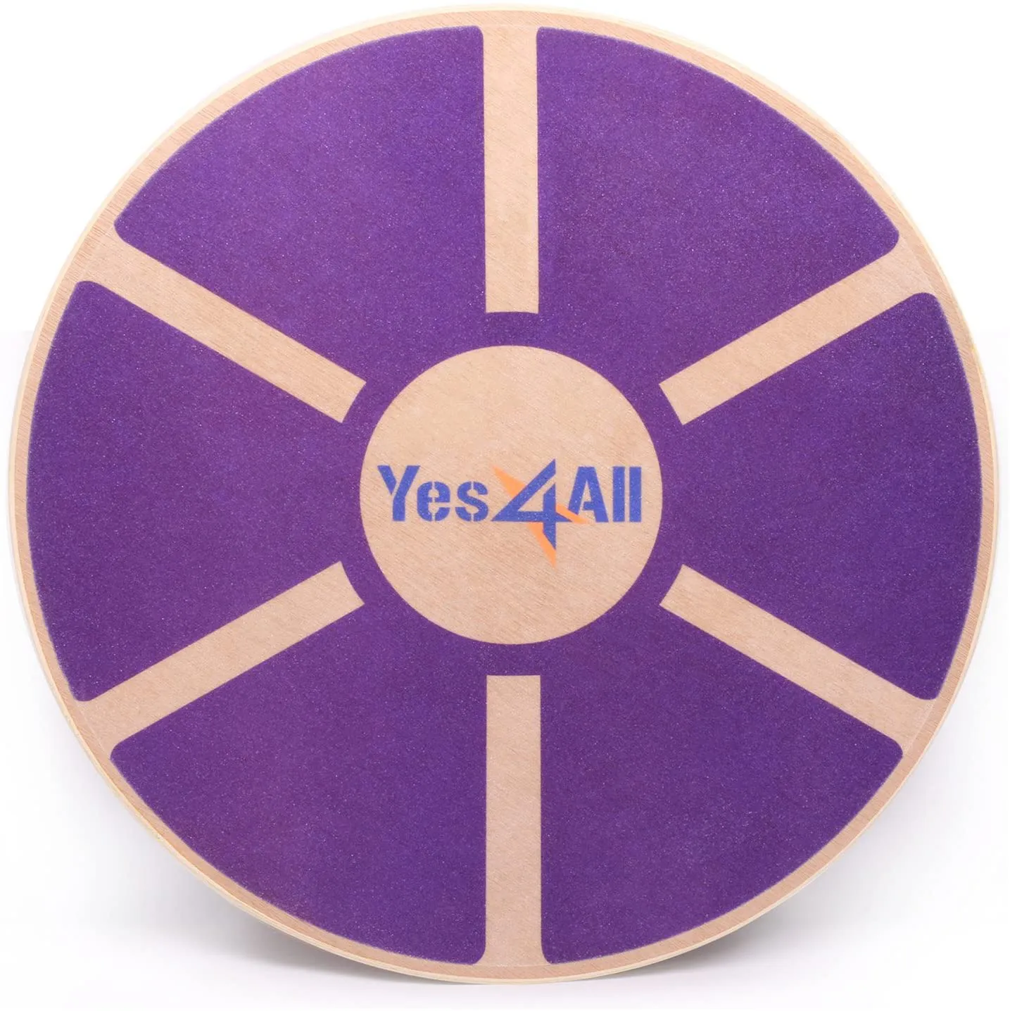 Yes4All Wooden Wobble Balance Board - Round Balance Board, Stability Board for Physical Therapy, Home Gyms